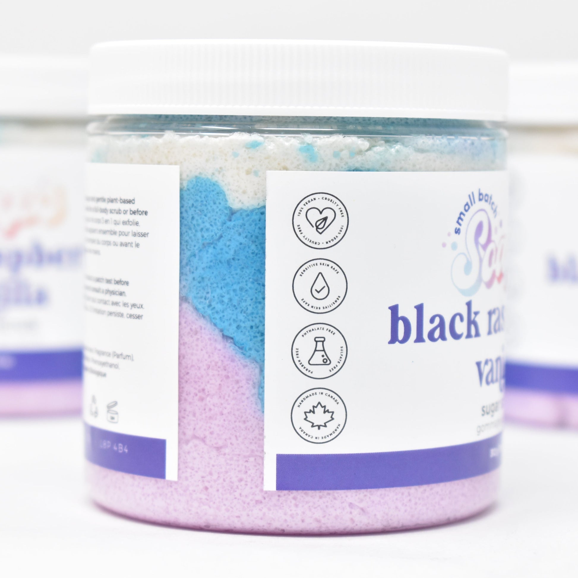 Black Raspberry Vanilla Sugar Scrub - Spring Scent - Small Batch Soaps