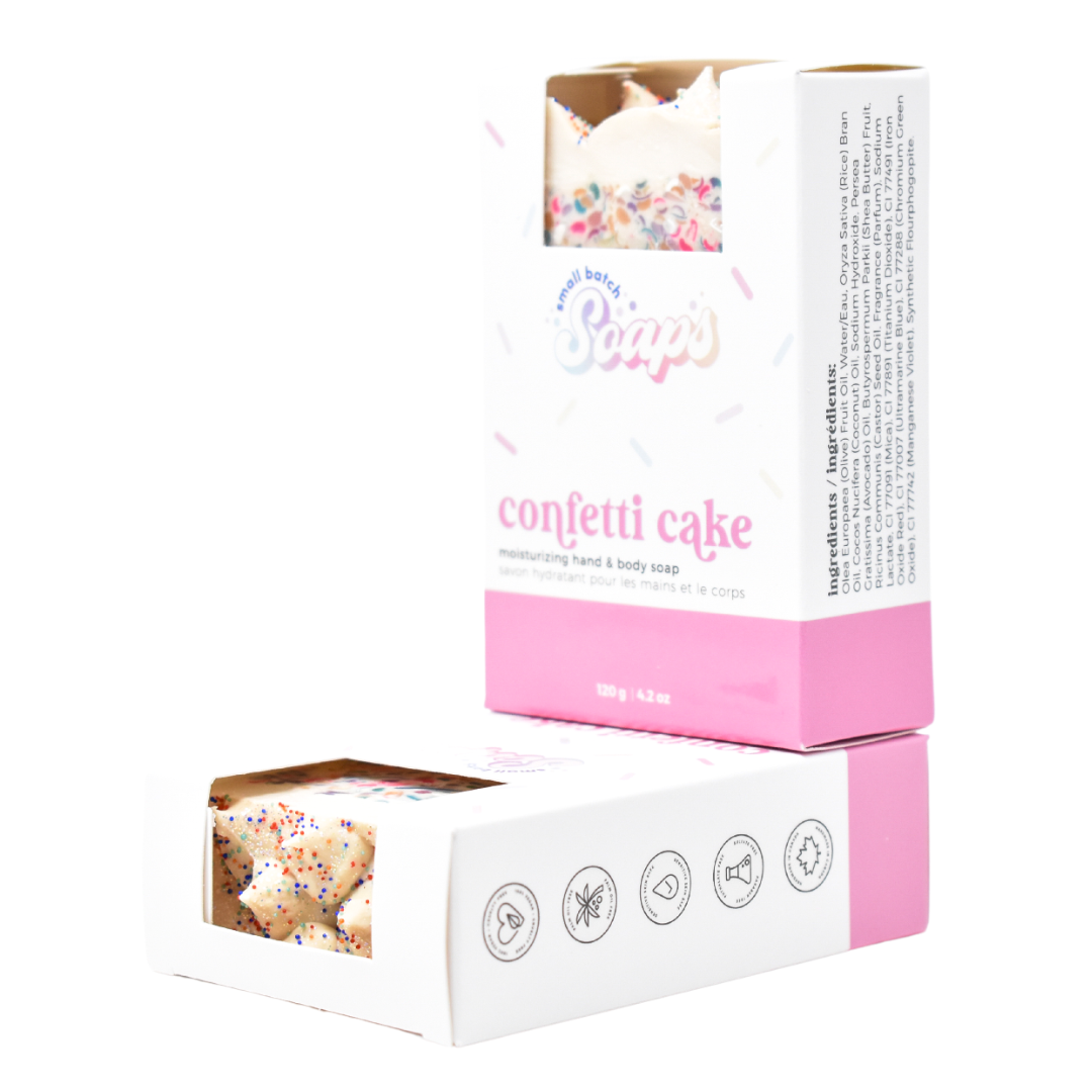 Confetti Cake Bar Soap - Small Batch Soaps