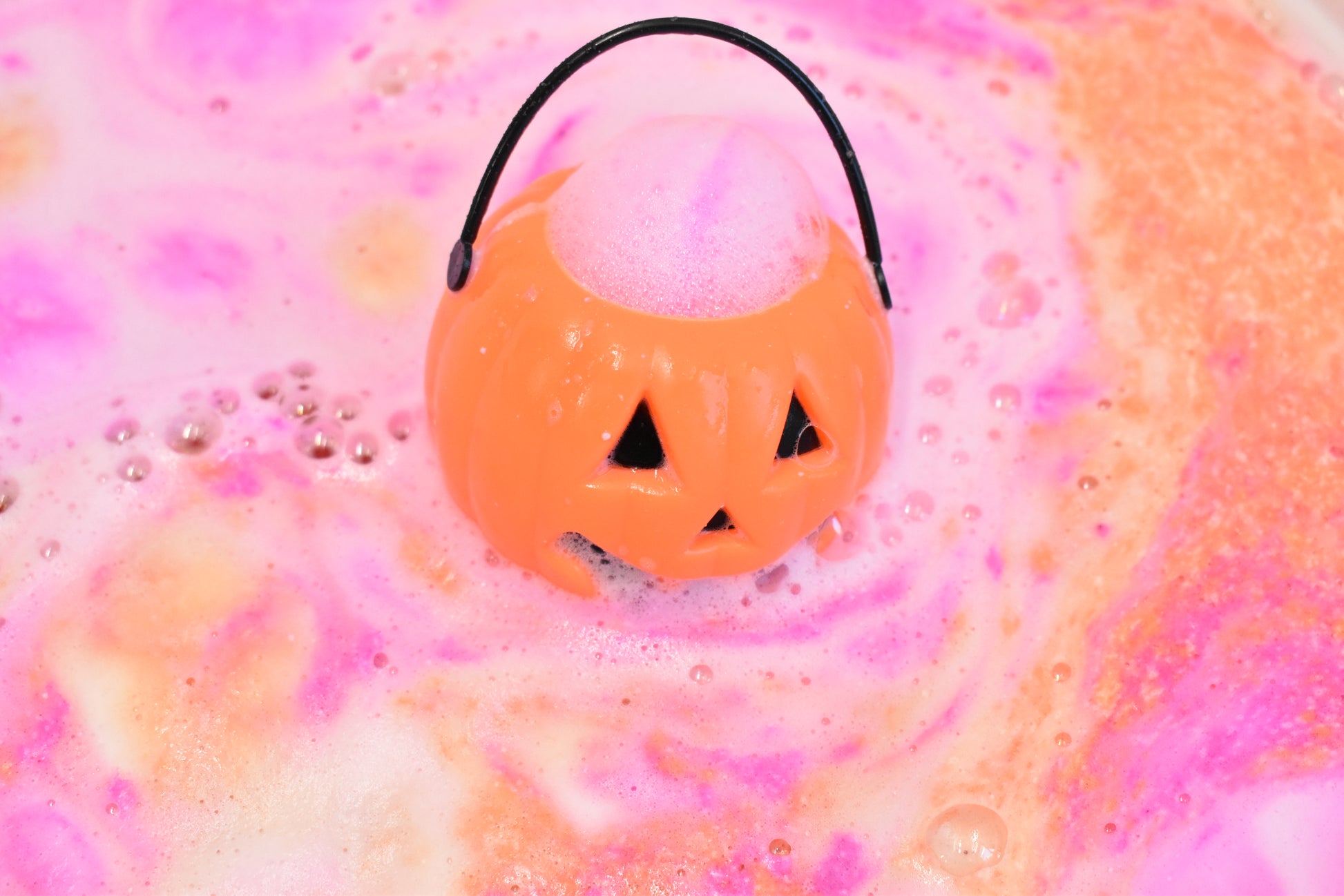 Cauldron Bath Bomb - Pumpkin - Small Batch Soaps