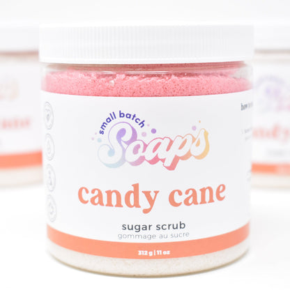 Candy Cane Sugar Scrub - Small Batch Soaps