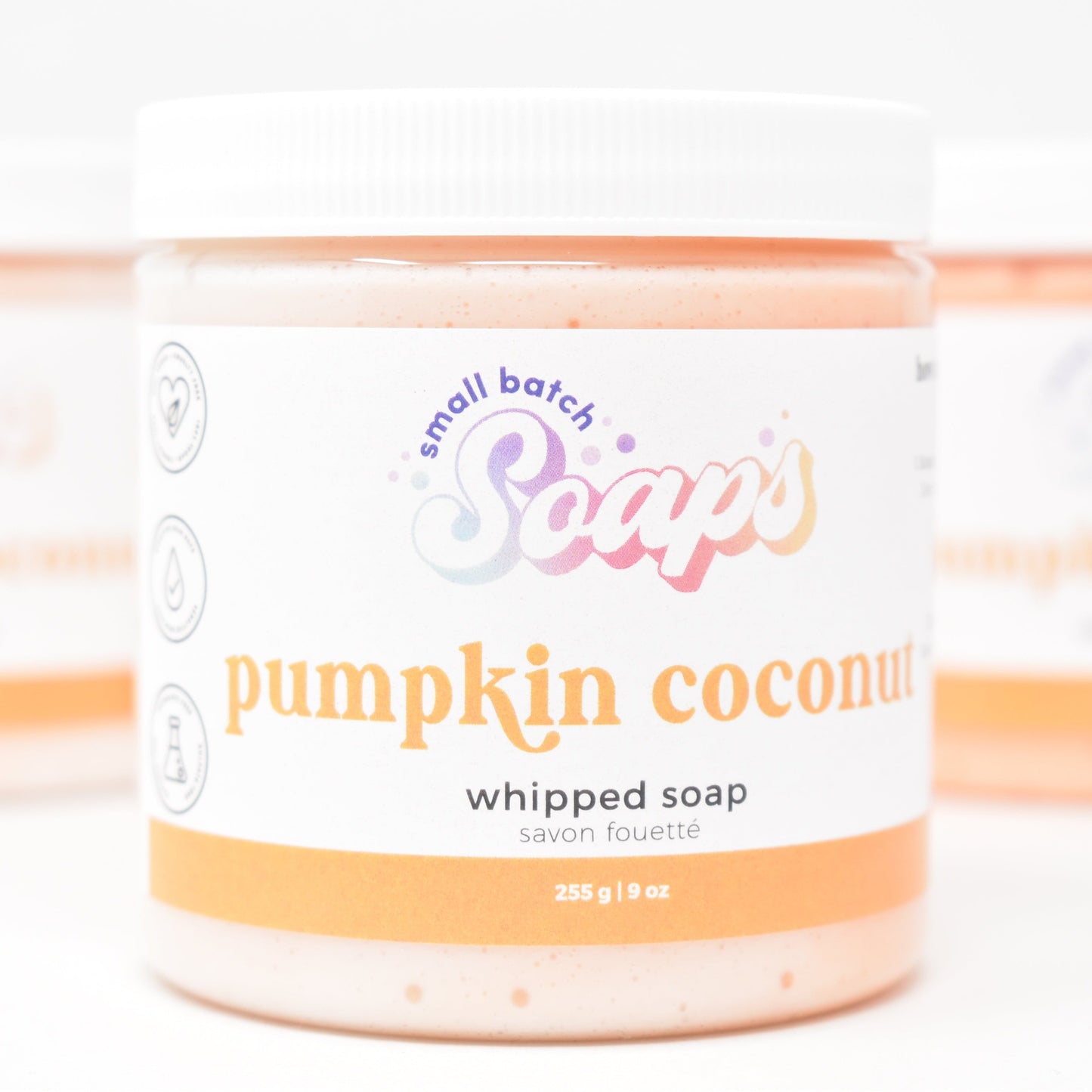 Pumpkin Coconut Whipped Soap - Fall Scent - Small Batch Soaps