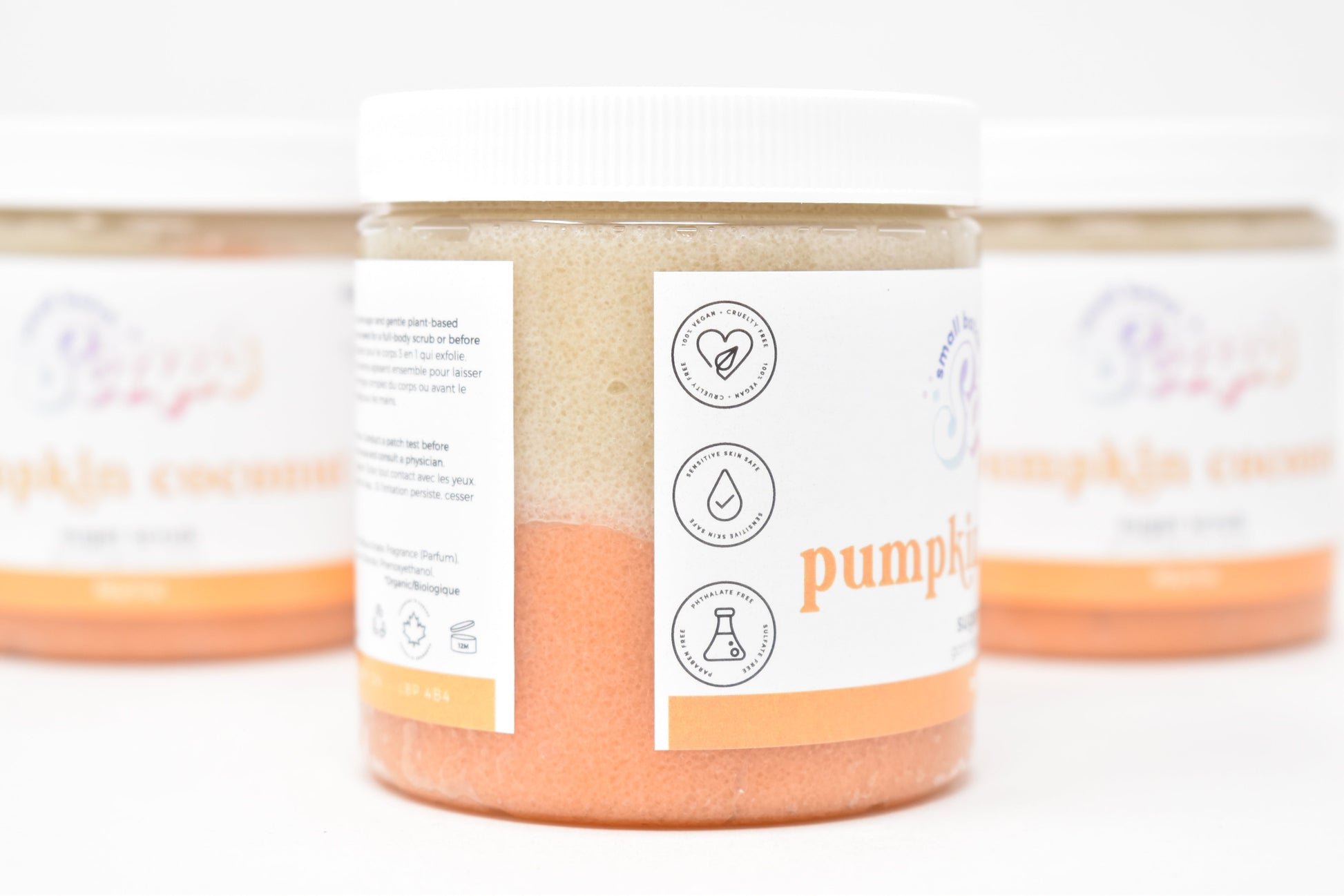 Pumpkin Coconut Sugar Scrub - Fall Scent - Small Batch Soaps