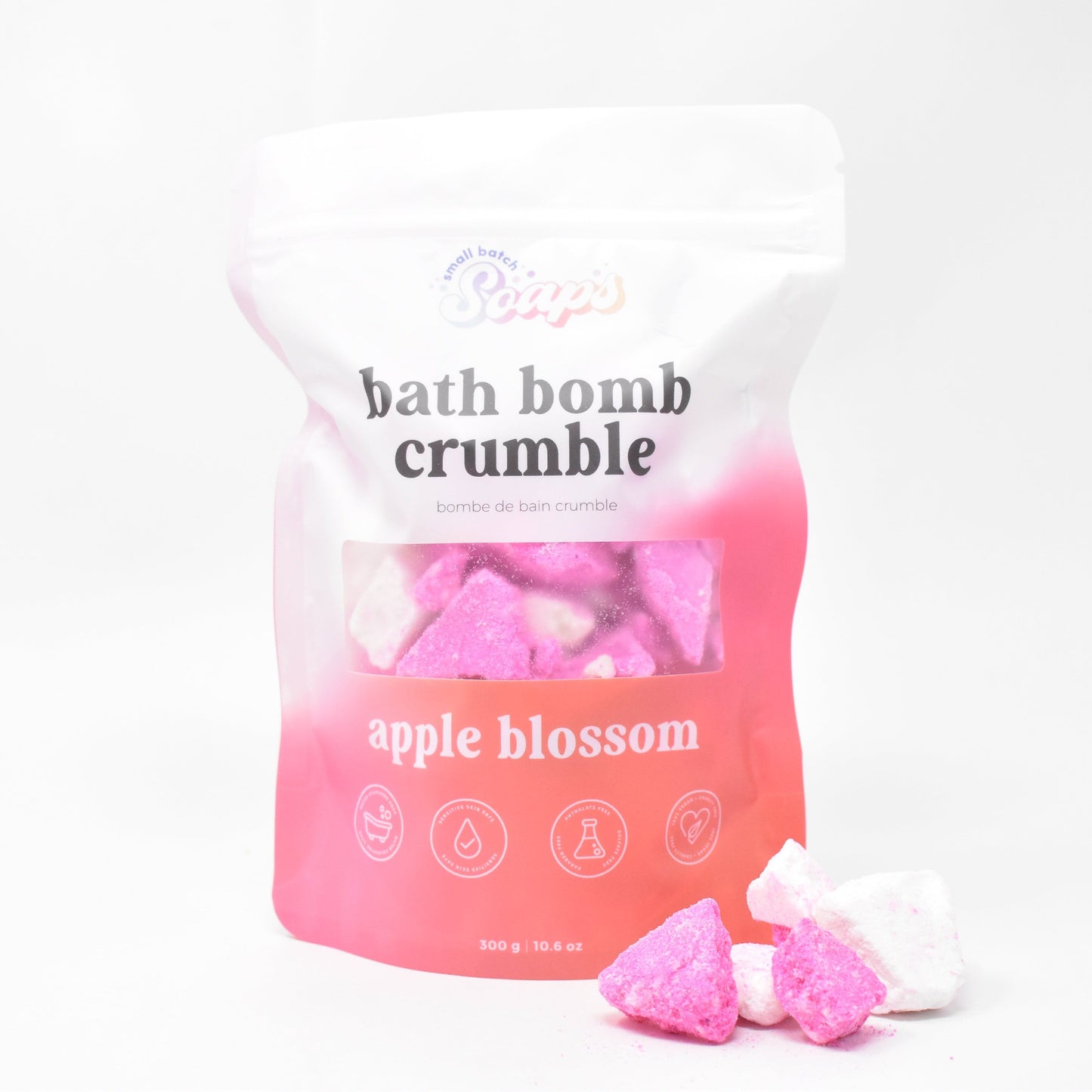 Apple Blossom Bath Bomb Crumble - Small Batch Soaps