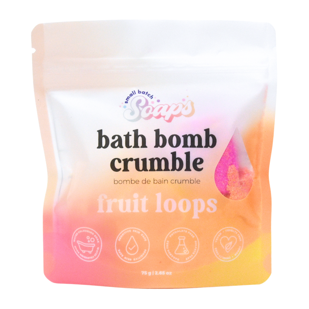 Fruit Loops Bath Bomb Crumble Small Batch Soaps