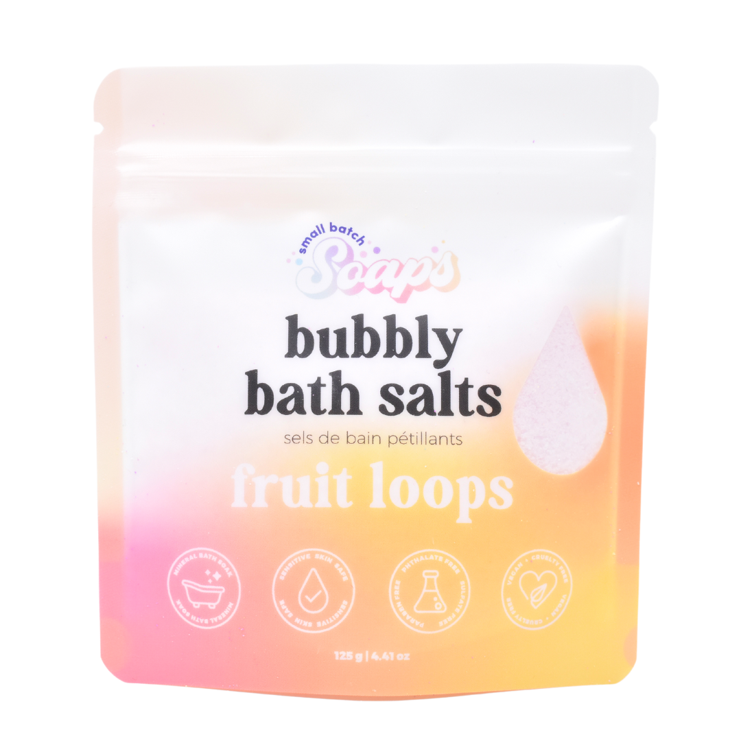 Fruit Loops Bubbly Bath Salts - Small Batch Soaps