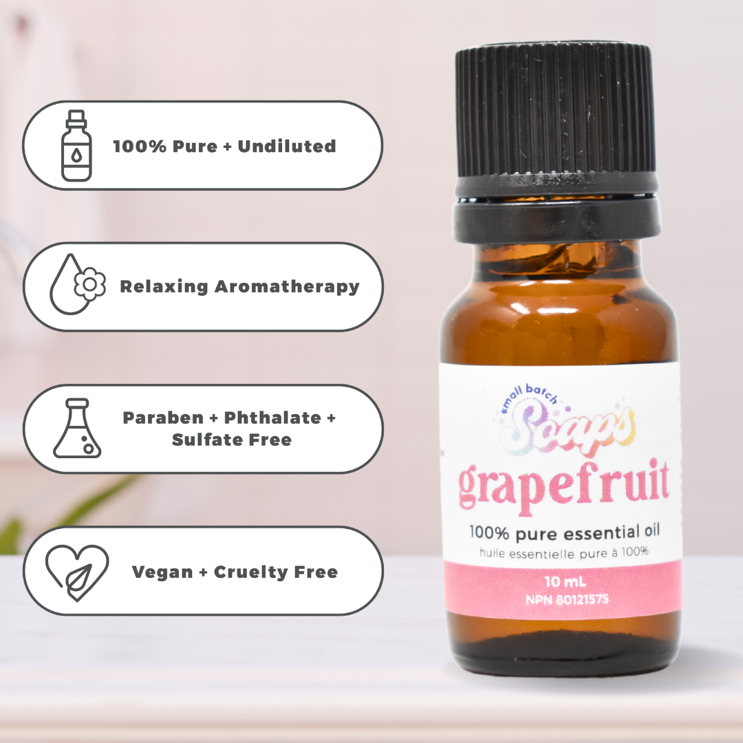 100% Pure Essential Oil - Grapefruit - Small Batch Soaps