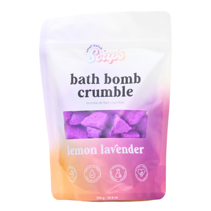 Lemon Lavender Bath Bomb Crumble - Small Batch Soaps