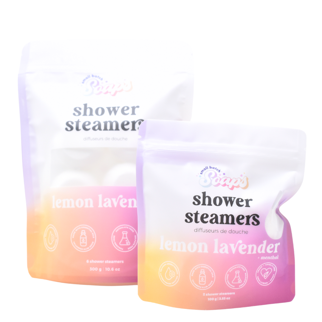 Shower Steamers - Lemon Lavender - Small Batch Soaps