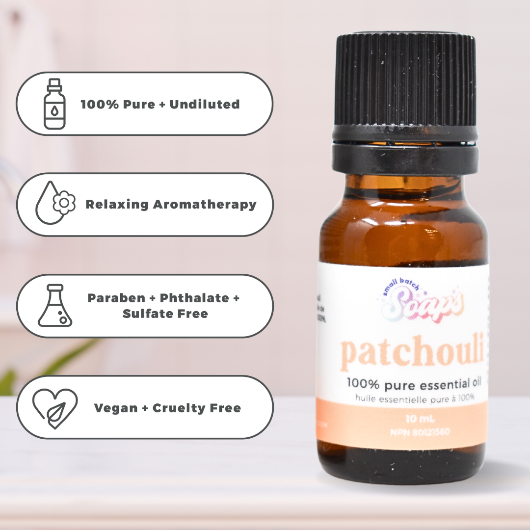 100% Pure Essential Oil - Patchouli - Small Batch Soaps