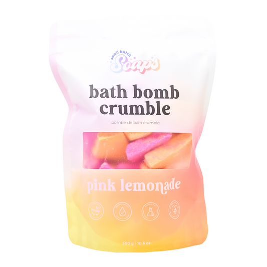 Summer - Pink Lemonade Bath Bomb Crumble - Small Batch Soaps