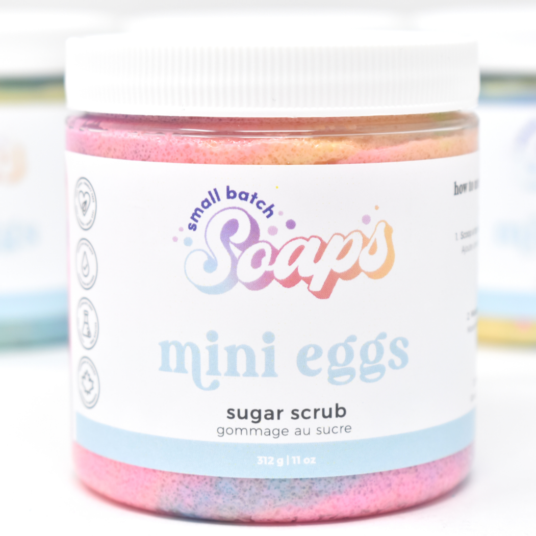 Mini Eggs Sugar Scrub - Spring Scent - Small Batch Soaps