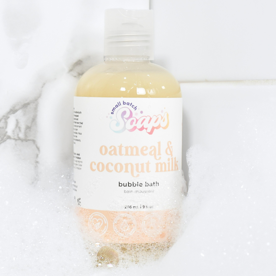 Oatmeal & Coconut Milk Bubble Bath - Small Batch Soaps