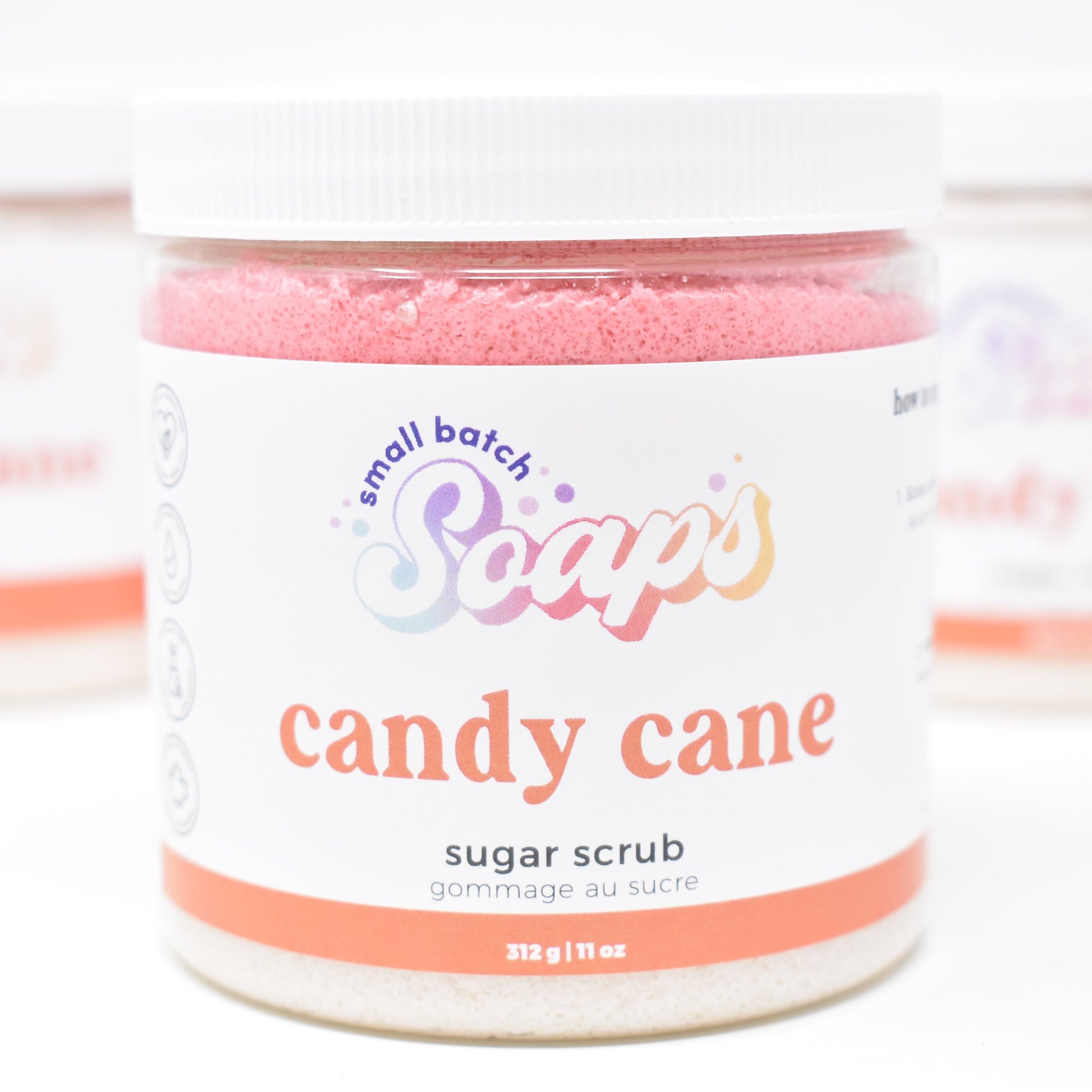 Candy Cane Sugar Scrub - Small Batch Soaps