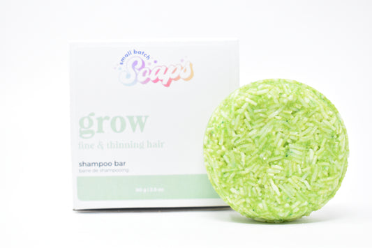 grow shampoo bar - fine & thinning hair - Small Batch Soaps