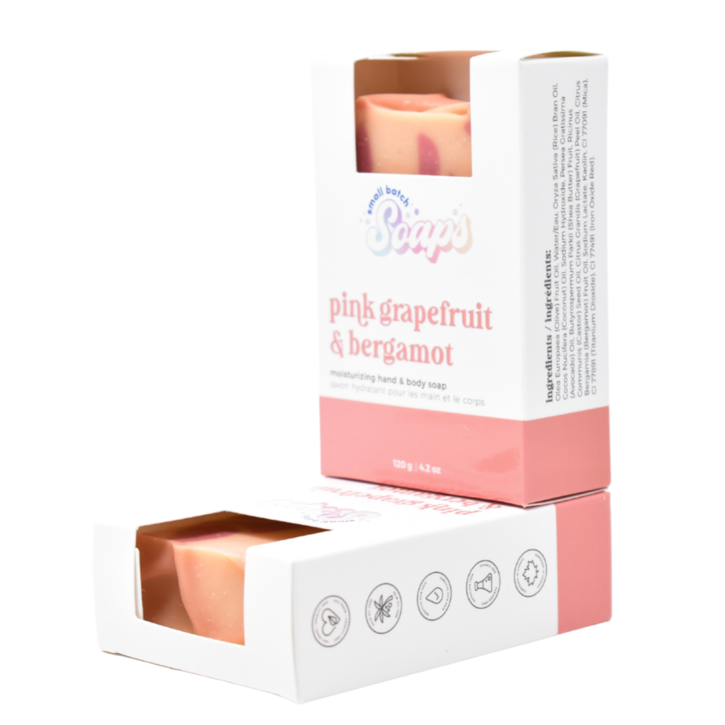 Pink Grapefruit & Bergamot Soap - Small Batch Soaps